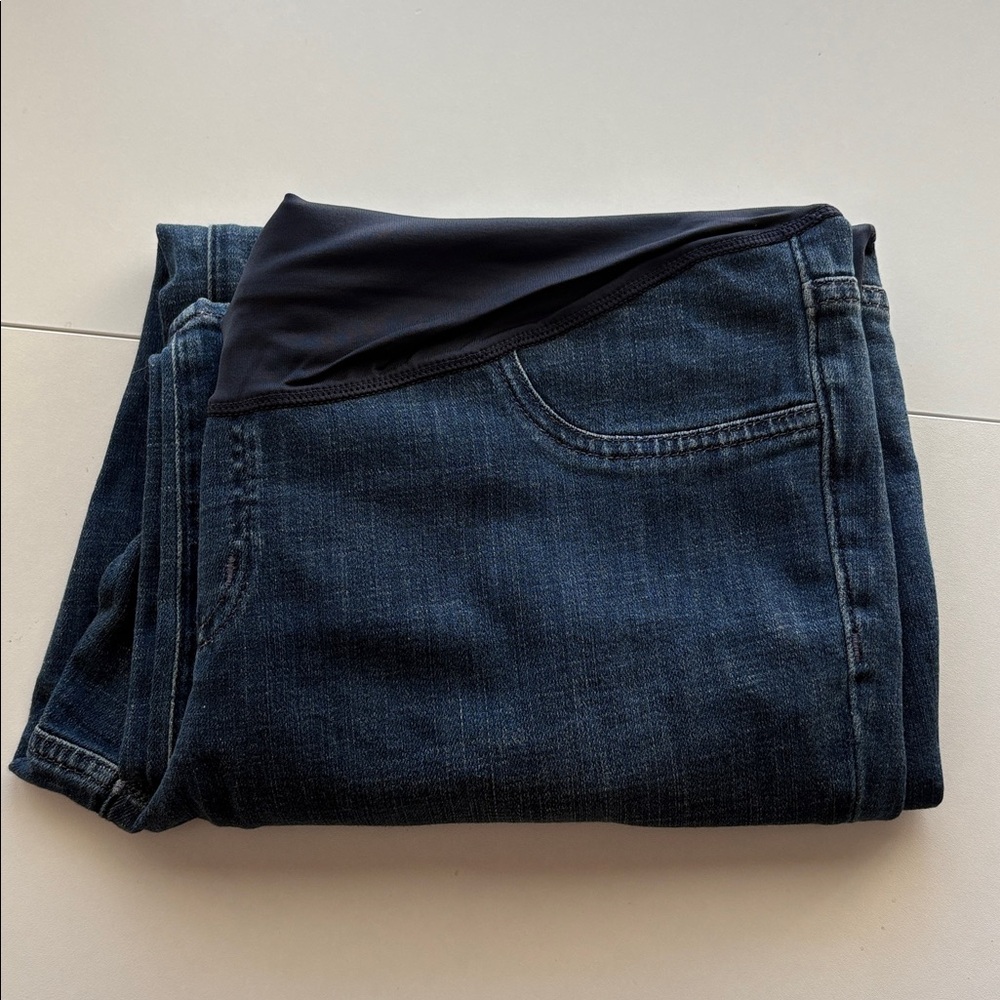J.Crew Lightweight maternity wide-leg jean Artisan Navy Wash 31‎ NWT